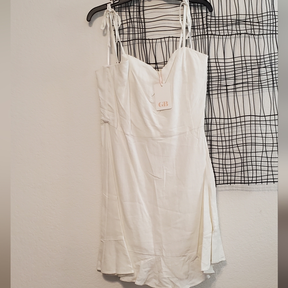 GIANNI BINI white dress XXL fits like XL - Picture 2 of 6